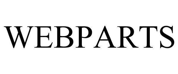 Trademark Logo WEBPARTS