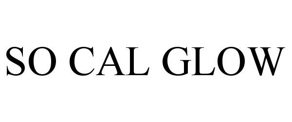 Trademark Logo SO CAL GLOW
