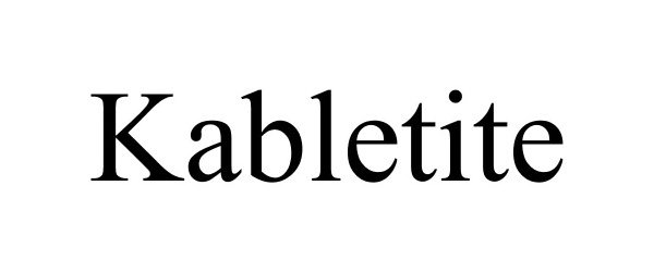 Trademark Logo KABLETITE