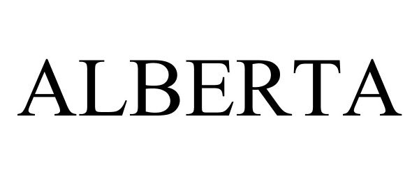 Trademark Logo ALBERTA