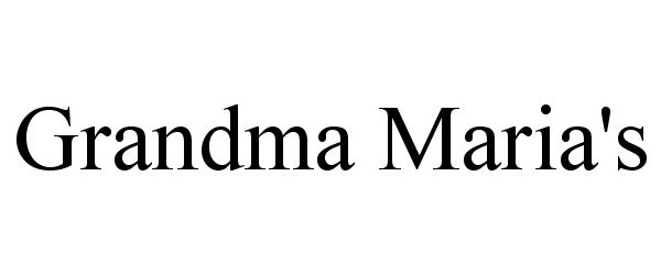 Trademark Logo GRANDMA MARIA'S
