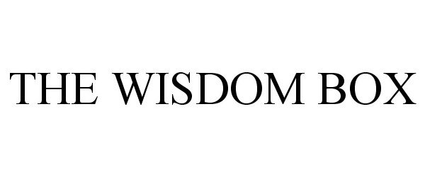 Trademark Logo THE WISDOM BOX