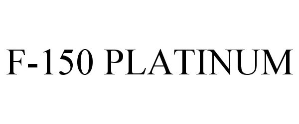 Trademark Logo F-150 PLATINUM