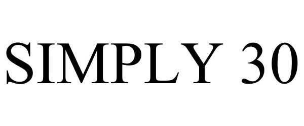 Trademark Logo SIMPLY 30
