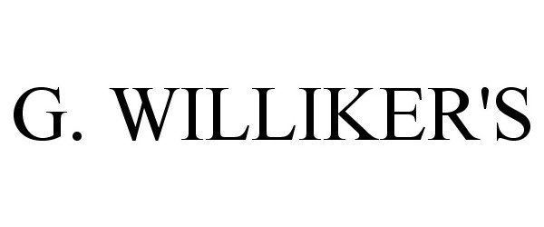  G. WILLIKER'S