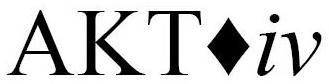 Trademark Logo AKT IV
