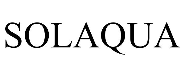 Trademark Logo SOLAQUA