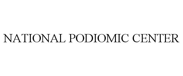  NATIONAL PODIOMIC CENTER