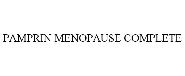  PAMPRIN MENOPAUSE COMPLETE