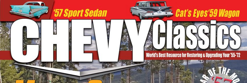 Trademark Logo CHEVY CLASSICS WORLD'S BEST RESOURCE FOR RESTORING &amp; UPGRADING YOUR '55-72 '57 SPORT SEDAN CAR'S EYES '59 WAGON