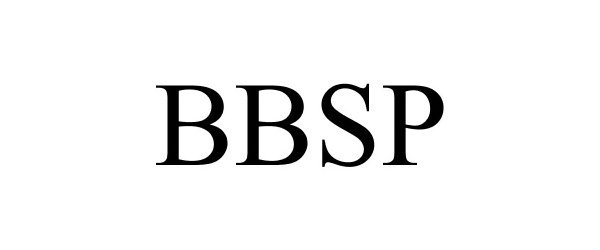 Trademark Logo BBSP