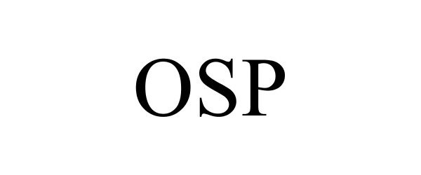 Trademark Logo OSP