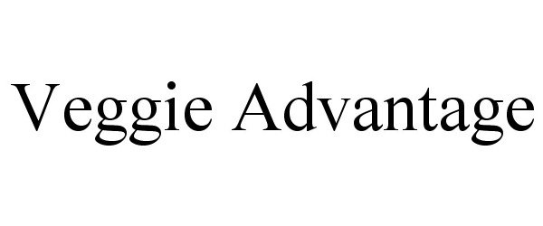 Trademark Logo VEGGIE ADVANTAGE