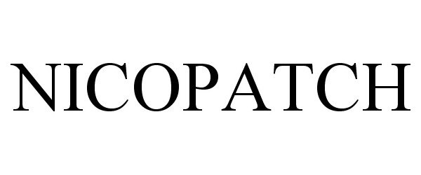 Trademark Logo NICOPATCH