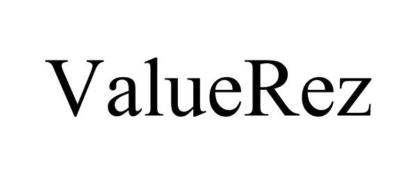 Trademark Logo VALUEREZ