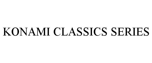  KONAMI CLASSICS SERIES