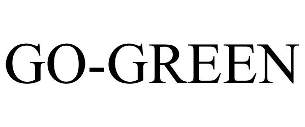 Trademark Logo GO-GREEN