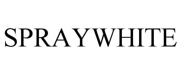 Trademark Logo SPRAYWHITE