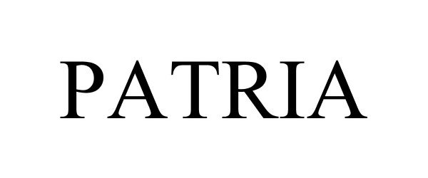 Trademark Logo PATRIA