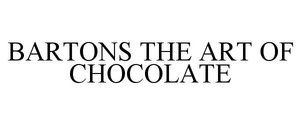  BARTONS THE ART OF CHOCOLATE