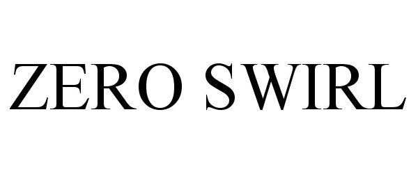 Trademark Logo ZERO SWIRL