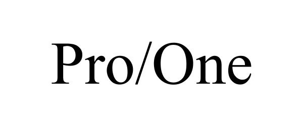  PRO/ONE