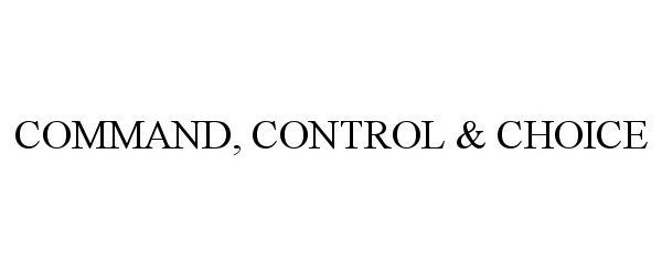  COMMAND, CONTROL &amp; CHOICE