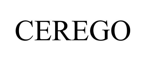 Trademark Logo CEREGO