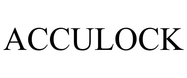 Trademark Logo ACCULOCK