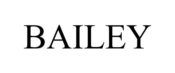 Trademark Logo BAILEY