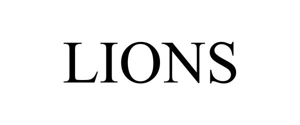 Trademark Logo LIONS