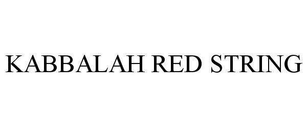  KABBALAH RED STRING