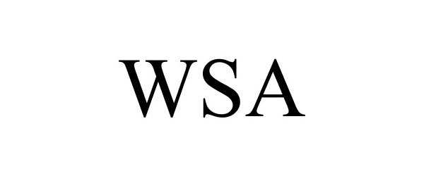 Trademark Logo WSA