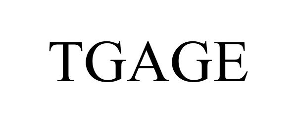 Trademark Logo TGAGE