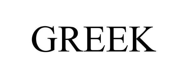 Trademark Logo GREEK