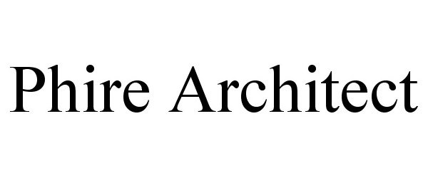  PHIRE ARCHITECT