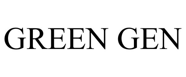Trademark Logo GREEN GEN