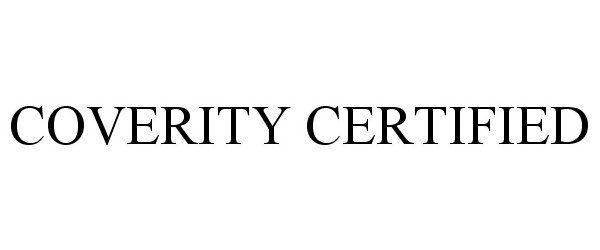  COVERITY CERTIFIED