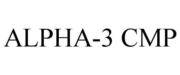 Trademark Logo ALPHA-3 CMP