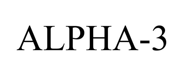 Trademark Logo ALPHA-3