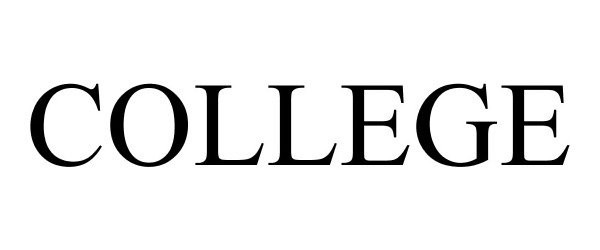 Trademark Logo COLLEGE
