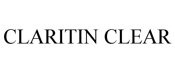 Trademark Logo CLARITIN CLEAR
