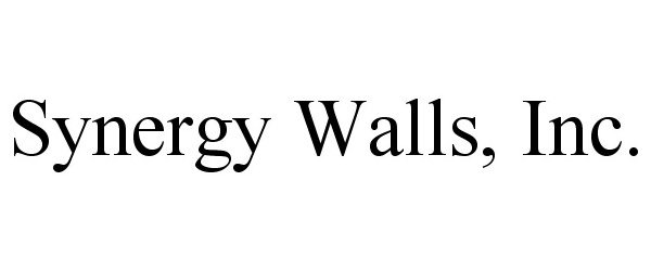  SYNERGY WALLS, INC.