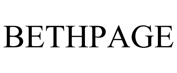 Trademark Logo BETHPAGE
