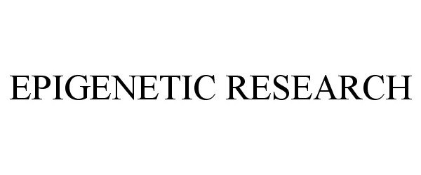 Trademark Logo EPIGENETIC RESEARCH