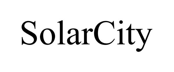 Trademark Logo SOLARCITY