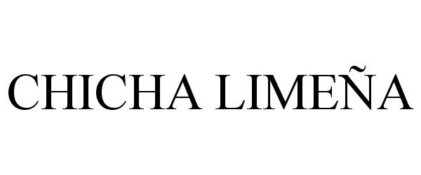  CHICHA LIMEÃA