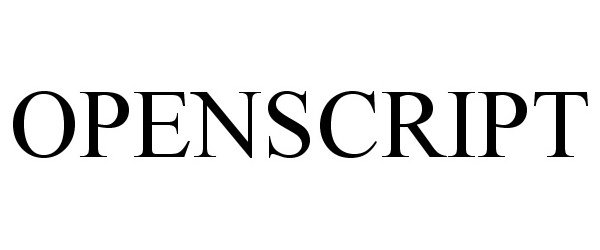 Trademark Logo OPENSCRIPT
