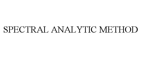  SPECTRAL ANALYTIC METHOD