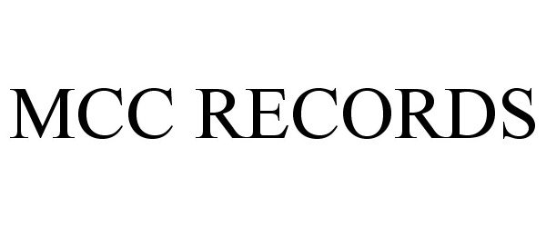  MCC RECORDS